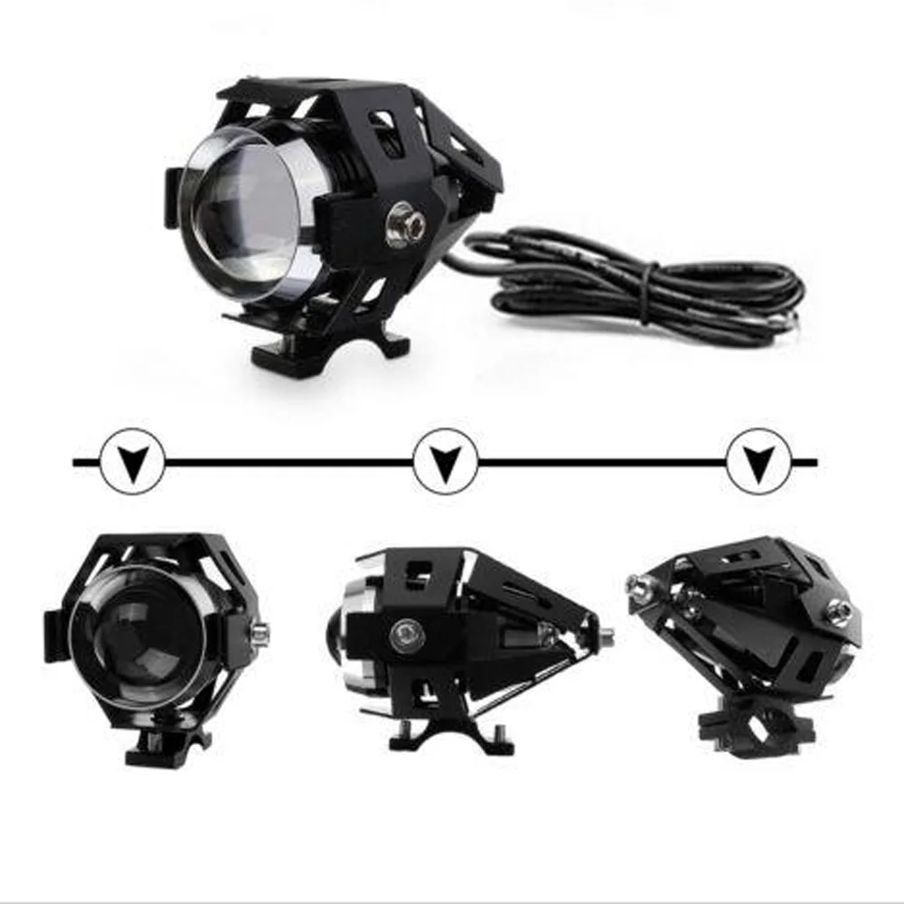 

1 Pc Motorcycle U5 LED Light Kit 125W 3000LM U5 LED Motorcycle Bicycle Headlights Drive Fog Lights For BMW Lights
