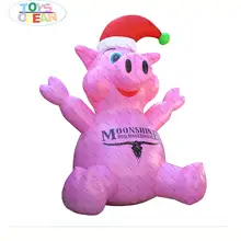 Подгонянная надувная Розовая Свинья для наружной рекламной модели дисплея