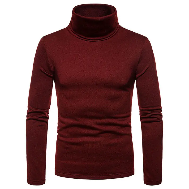 New Streetwear Men's Winter Warm Cotton High Neck Pullover Jumper Sweater Tops Mens Turtleneck Fashion New Streetwear Men's Winter Warm Cotton High Neck Pullover Jumper Sweater Tops Mens Turtleneck Fashion