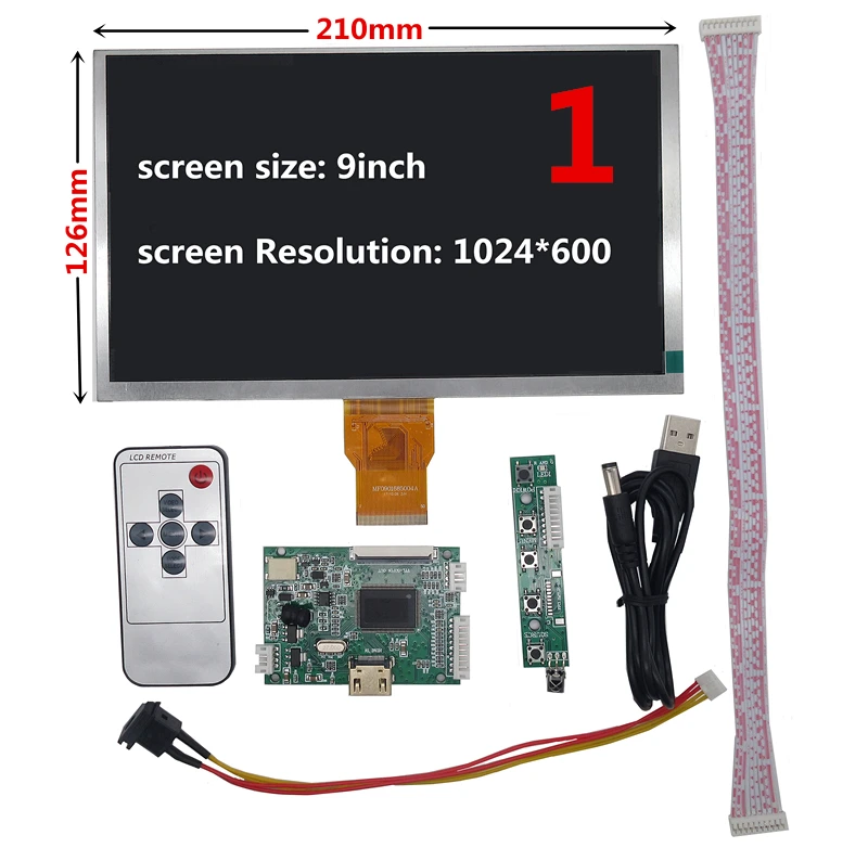 50 PIN ЖК-экран дисплей ttl управление Лер HDMI управление драйвер платы для Lattepanda Raspberry Pi Banana Pi драйвер платы