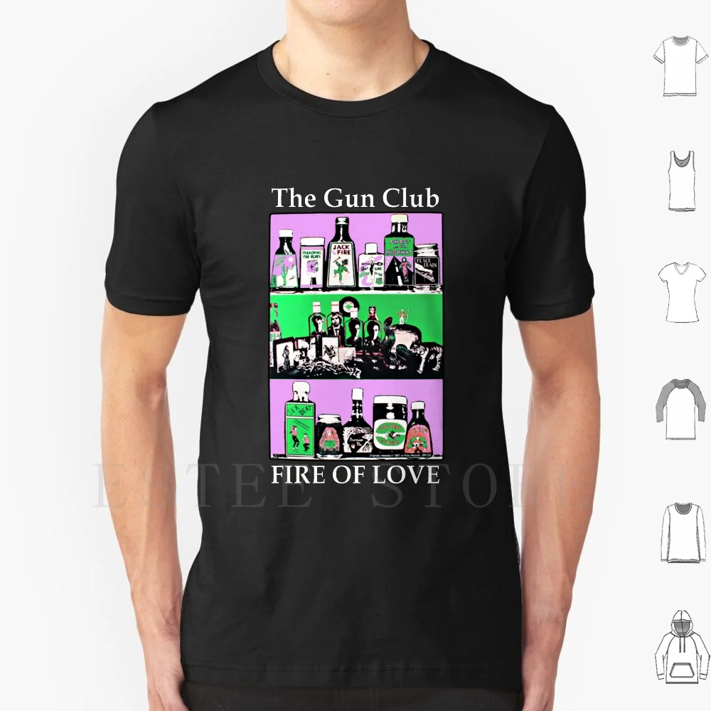 The Gun Club Shirt, Sticker, Felpa Con Cappuccio, Maschera T Shirt Stampa Cotton Gun Club Sex Beat Fire Love Shin Lee Pierce Congo Powers