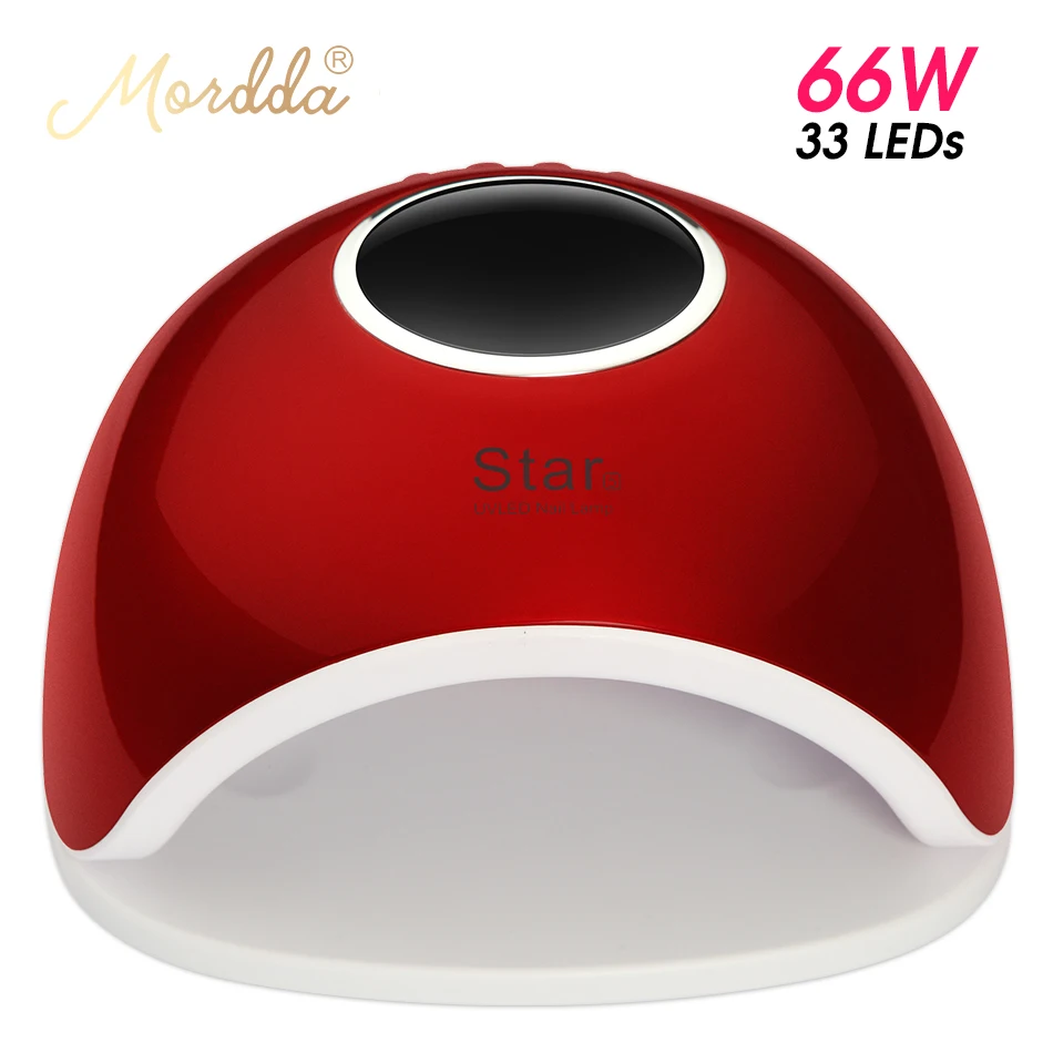 MORDDA UV Nail Dryer Manicure LED Gel Lamp For Fast Drying All Gel Varnish 66W Lamp Nail Art Tools For Home Use Nail DIY Design