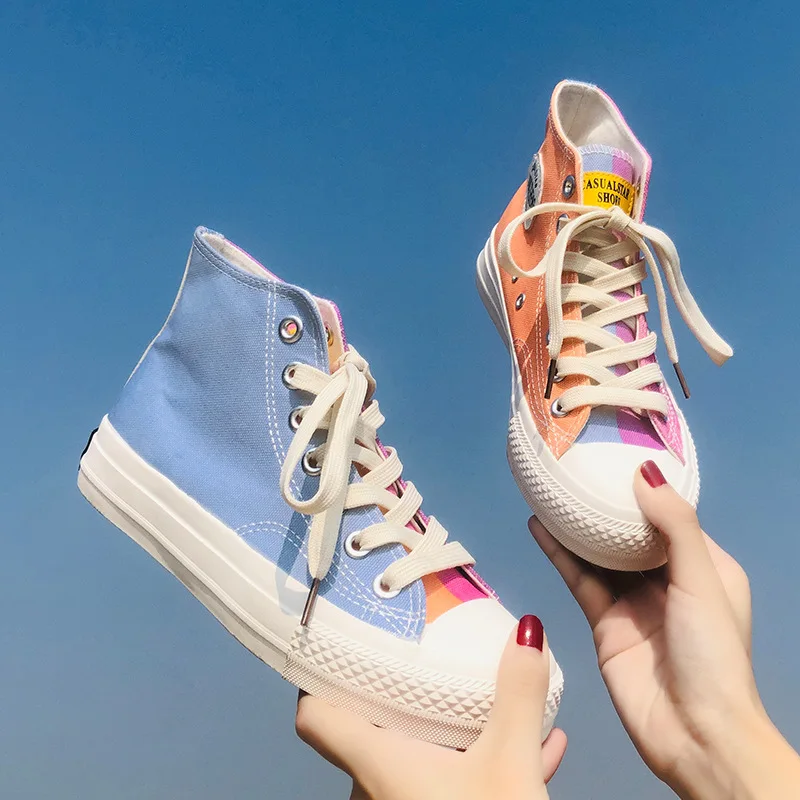 

Ultraviolet Color-changing Canvas Shoes Women's 2019 Autumn New Korean Fashion Hundred-set Ulzzang Girl's High-end Shoes