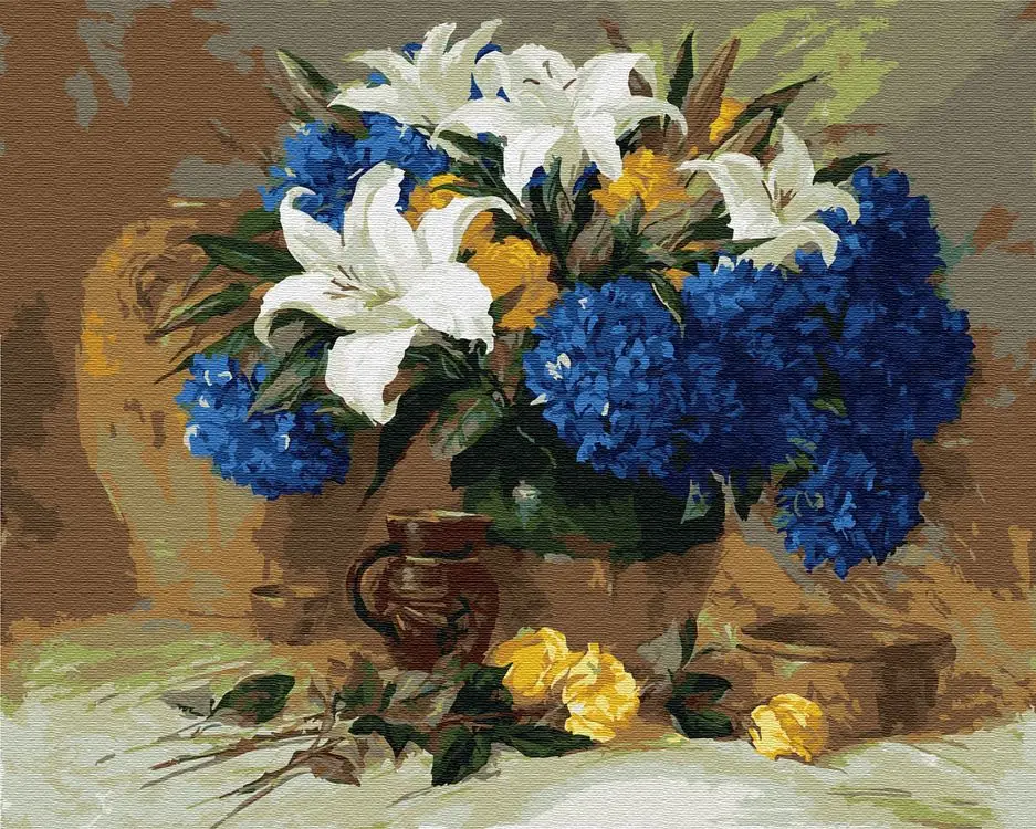 Painting by numbers "Still Life with Lily", 40 х50 cm, вангогвомне