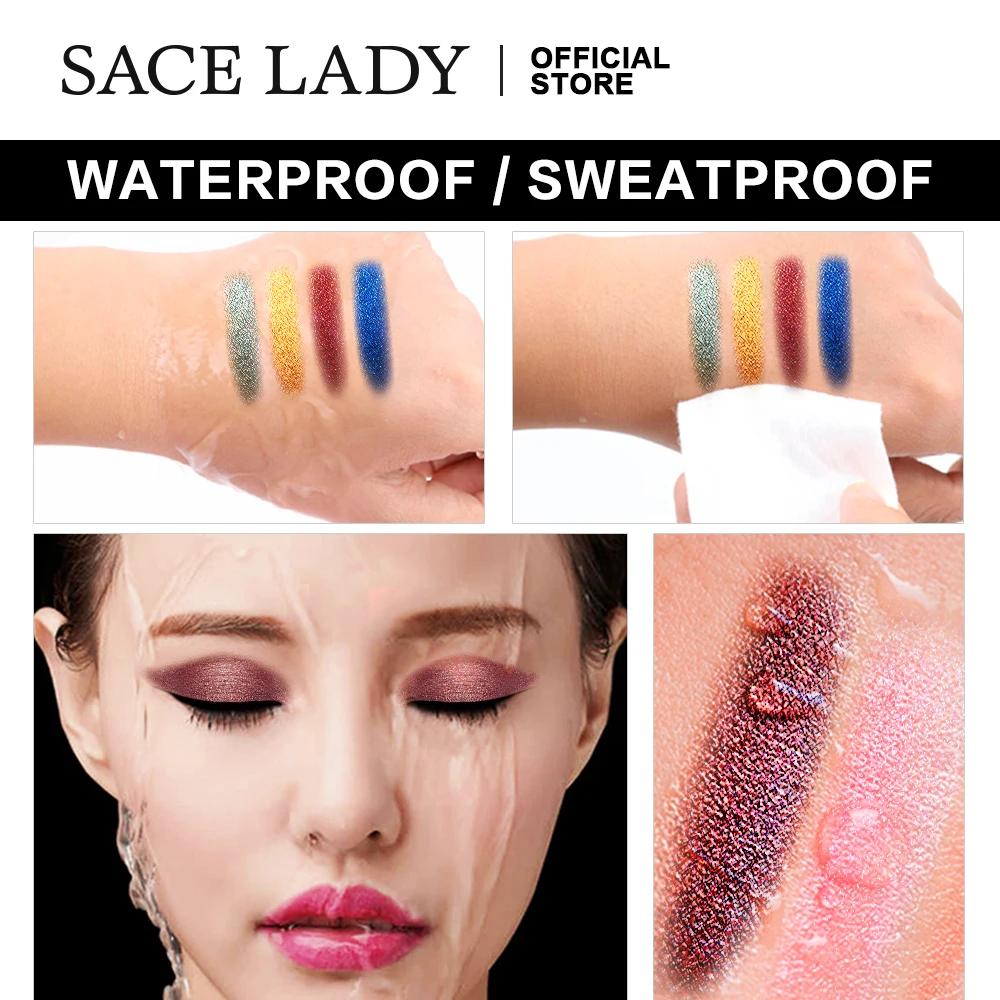 SACE LADY блестящие тени для макияжа жидкие мерцающие век металлический осветитель