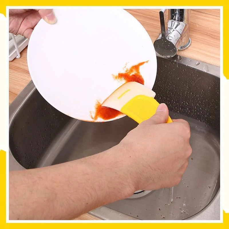 Silicone Scraper Cleaning High Temperature Resistant Frying Pan Scraper  Dishwasher Non Stick Pan Scraper Greasy Dirt Shovel - AliExpress