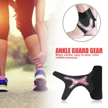 Sport Ankle Brace Protector Ademend Compressie Enkel Ondersteuning Pad Verstelbare Elastische Brace Guard Ondersteuning Voetbal Basketbal