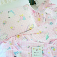 Japanese Anime Flannel Blanket Warm Winter Blanket Bedspread Cover on the Bed Pillowcase Nap Blanket Machine Washable Pink Girl 4