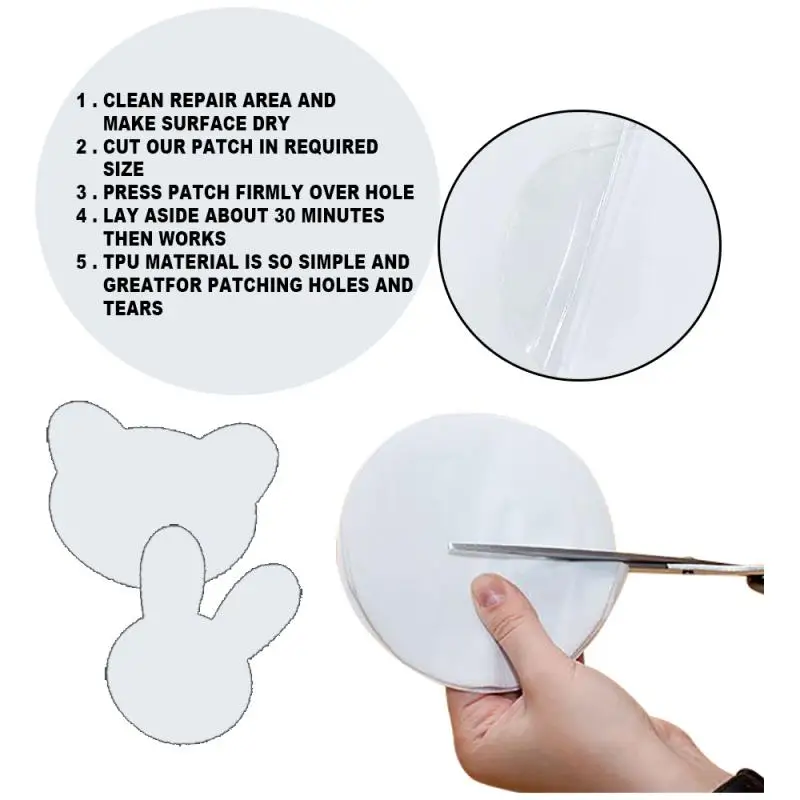 30-Pcs-Pool-Patch-Repair-Kit-Pool-Repair-Tape-Air-Mattress-Patch-Kit-For-Swimming-Pool.jpg 30 Dcs Medence Javító Készlet Szalag Air Matrac Patch Kit Az Úszómedence Béléshez Felfújható Játékok Légágyak Sátor Eső - Image 2