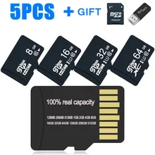 5PCS New Original Micro TF/SD Card 4GB 8GB 16GB 32GB High Speed Flash Memory Card 64GB 128GB 256GB Memory Cards for Smartphone