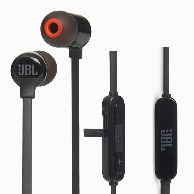 JBL T110BT Wireless Bluetooth Earphone Sports Running Bass Sound Magnetic Headset 3-Button Remote With Mic for Smartphone Music