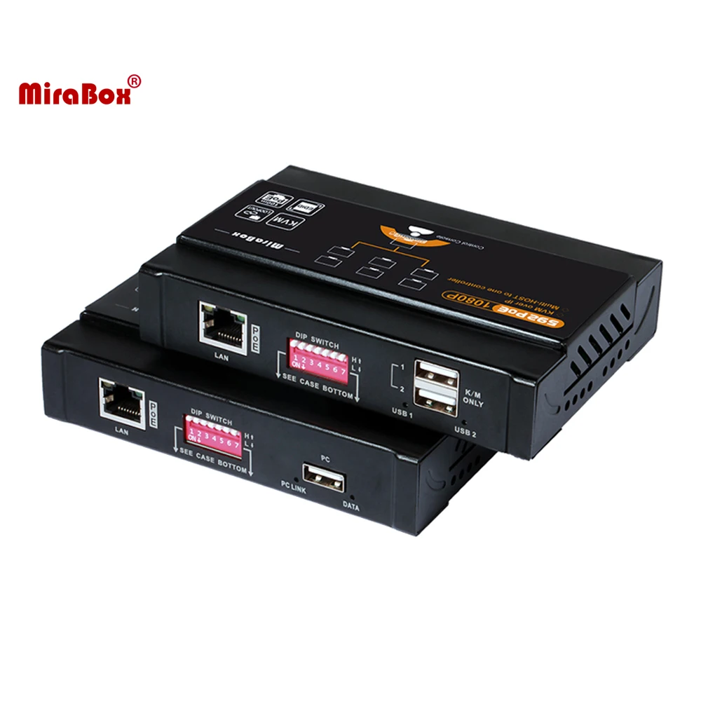 Удлинитель KVM Mirabox 1080P HDMI по IP Cat5e/Cat6 с контуром 1 комплект управления клавиатурой
