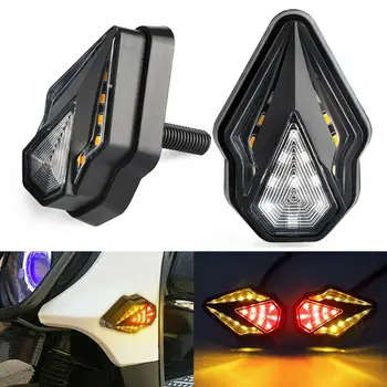 

New Arrival High Quality 2pcs Motorcycle Sequential Flush Mount LED Turn Signal DRL Blinker Light Indicator