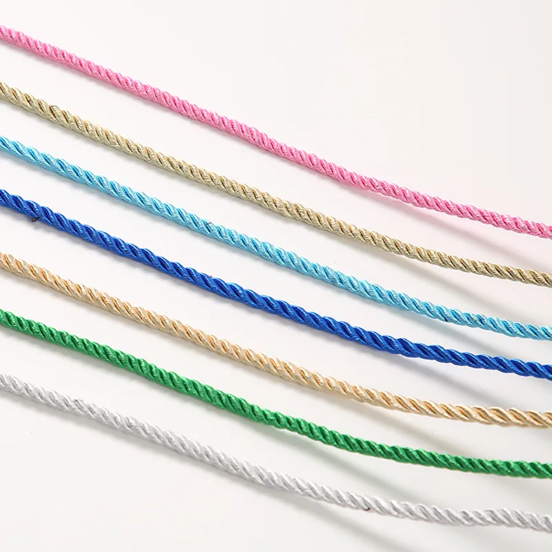 10meters 3mm Color Three-strand Polypropylene Rope Home Decoration Accessories For Bracelet Rustic Home Decor polypropylene rope