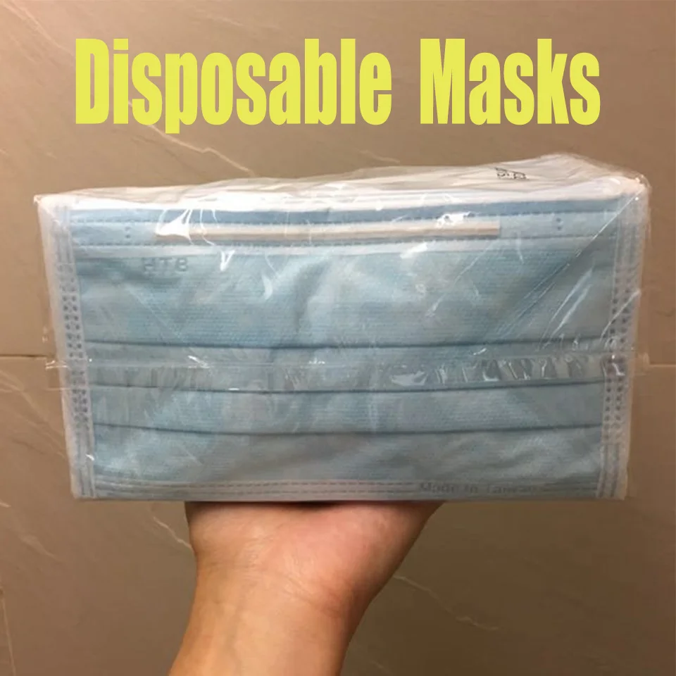 

Three Layers Pertection Anti-virus Respirator Disposable Face Masks for Stylist Fast Free Shipping in Stock