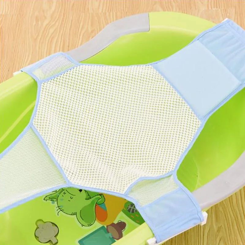 

Infant Net Cross Anti-slip Baby Bath String Bag Newborns mu yu chuang Tub Bath Rack Universal