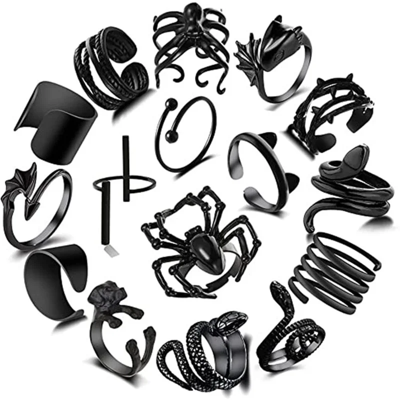 European And American Metal Winding Animal Ring Creative Personality Snake Spider Ring Goster Wind Alloy 1PC finger ring