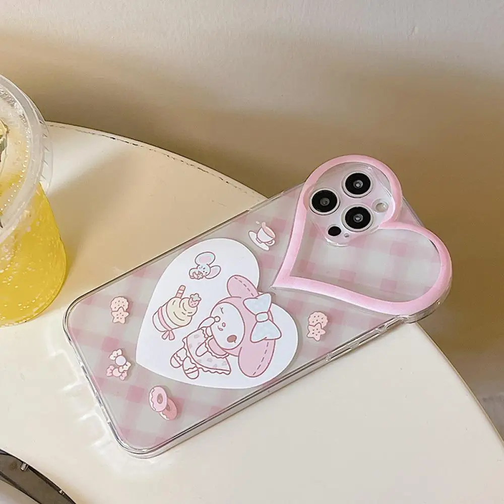 Новинка Kawaii My Melody Sanrio плюшевые Мультяшные Милые яблоки большая любовь Прозрачный