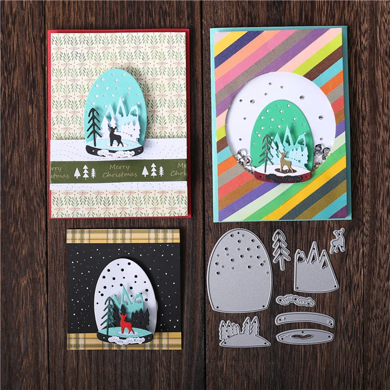 Eastshape Snow Deer Dies Metal Cutting New 2019 for Card Making Scrapbooking Embossing Die Cut Stencil Craft | Дом и сад