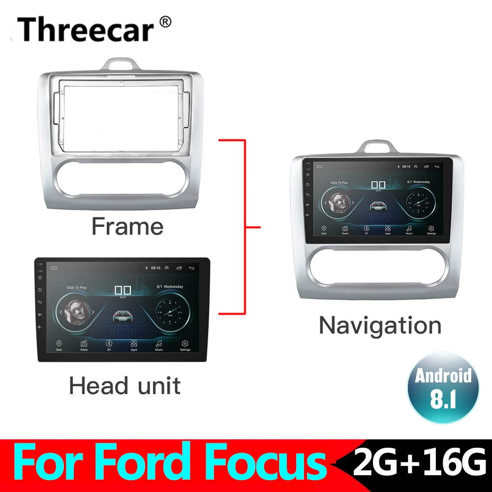 

9 inch 2 Din Android 8.0 Radio for Ford Focus Multimedia Player 2005-2011 2din GPS Navigation Player No DVD car stereo wifi