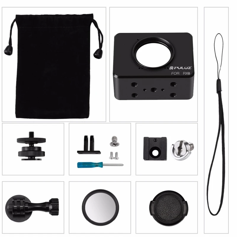 Стандартная защитная рамка для корпуса Sony RX0 Прочный чехол с 37 мм УФ фильтром