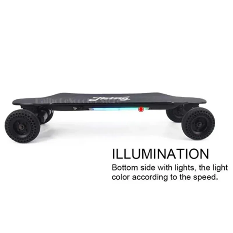 Scooter elettrico a quattro ruote, scooter elettrici SUV, potente, 2000 W, 40 km, H, skateboard con luci colorate - immagine 5