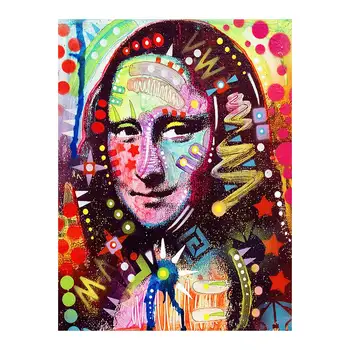 

Abstract Mona Lisa Diamond Painting Oil Portrait Round Full Drill Nouveaute DIY Mosaic Embroidery 5D Cross Stitch Home Decor