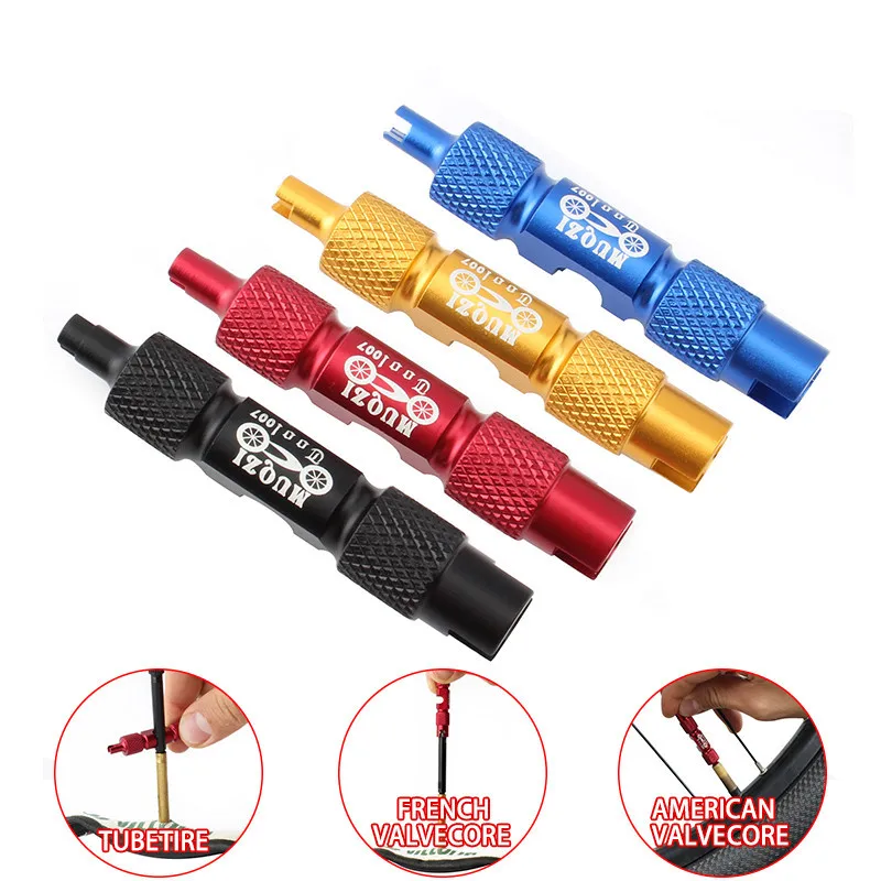 

Bicycle Multifunction Wrench Valve Core Disassembly Tool Beautiful Mouth French Valve Tube Tire Double-head Removal