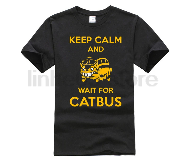 Mens Tee Shirt Uk 2019 Studio Ghibli My Neighbor Totoro Catbus Fited T Summer T-Shirt Men Brand-Clothing Mercede | Мужская одежда