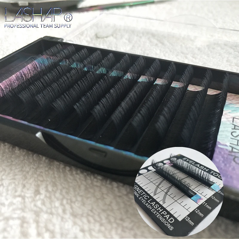 

LASHAP High quality 12Rows thickness 0.03 to 0.25 Faux mink eyelashes individual soft hand-made eyelashes extension makeup tool