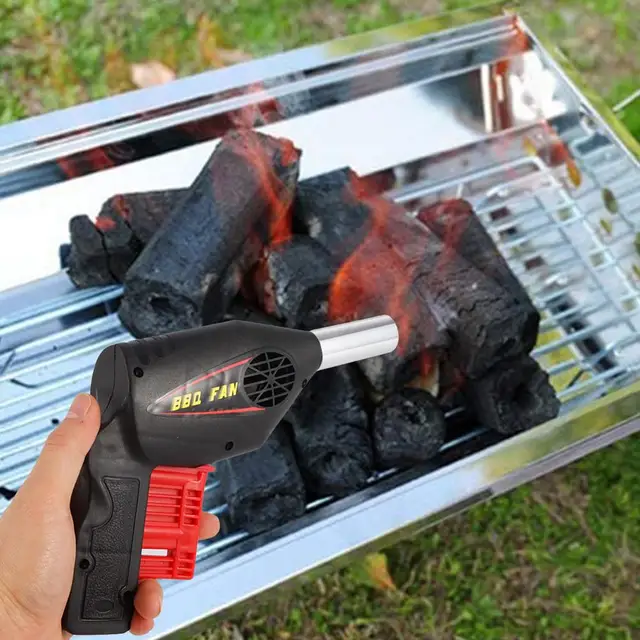 Kézi Bbq Ventilátor Hordozható Főző Kültéri Piknik Légfúvó Kályha Szerszám - Image 2