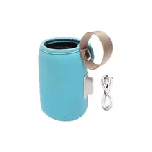 Портативный термостат для бутылочек USB, крышка для подогрева детских бутылочек, противоскользящая изоляционная сумка K4UE