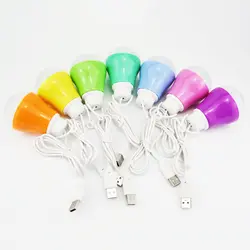 ABEDOE Mini color ful 5 Вт лампочка USB Light портативный светодиодный светильник для работы с power Bank notebook для пеших прогулок, кемпинга, путешествий (цвет