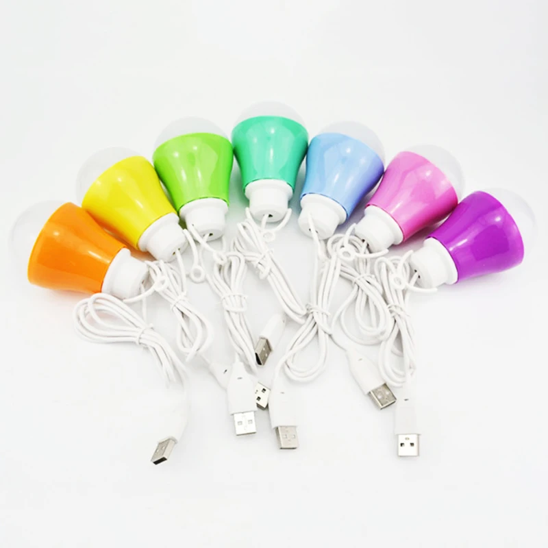 ABEDOE Mini color ful 5 Вт лампочка USB Light портативный светодиодный светильник для работы с