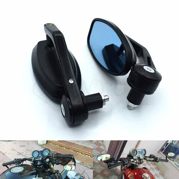 

7/8" Motorcycle Mirrors Rear View Handle Bar End Rearview Side Mirrors For honda cx500 cb150r cb550 cl350 CB1000R cafe racer