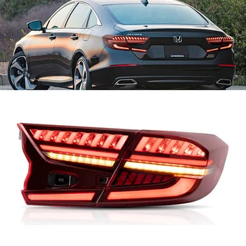 

1 Pair LED Tail Light Assembly for Honda Accord 2018 LED Tail Light with Reverse Light Sequential Turning Signal Light