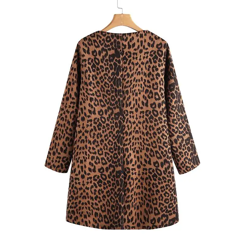 Осенние кардиганы с леопардовым принтом, пальто, женские куртки без рукавов ZANZEA, сексуальная тонкая Повседневная Верхняя одежда на молнии размера плюс, женские топы