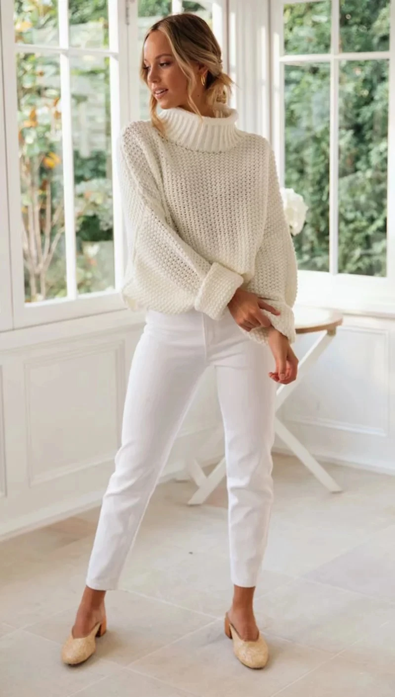 Увядшие зимние свитера женские модные блоггер винтажные однотонные водолазки оверсайз свободные pull femme свитера женские пуловеры Топы