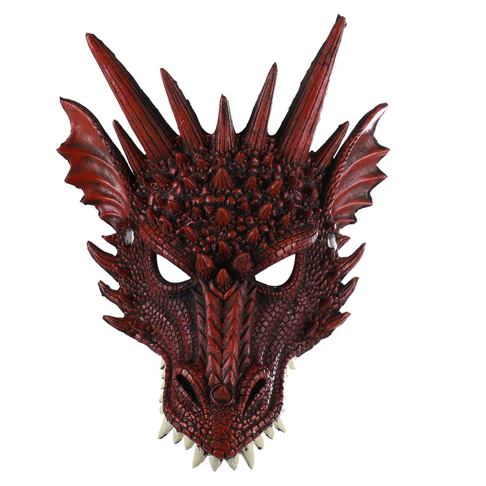 PTYGO маска для Хэллоуина; забавные Вечерние Маски с драконом унисекс из латекса для костюмированной вечеринки; Разноцветные маски с драконом; маскарадные Вечерние Маски для Хэллоуина