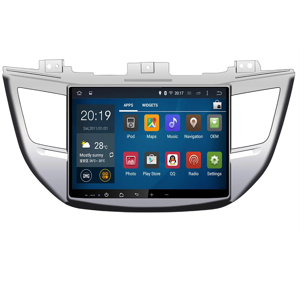 Cheap 10.2" Octa Core Android 9.0 4GB RAM 32GB ROM Car DVD Multimedia Player Radio For Hyundai Tucson IX35 2015 2016 2017 2018 3