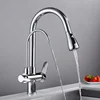 Mixer Faucet Kitchen Faucet 360° Rotatable Faucet Kitchen Spiral Spring Faucet Pull-Out With Pure Water Deck Installation ► Photo 2/6