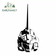EARLFAMILY 13cm x 9.8cm GUNDAM Car Sticker Helmet Motorcycle Accessories Sunscreen Oem JDM Polyethylene Glue Stickers Body