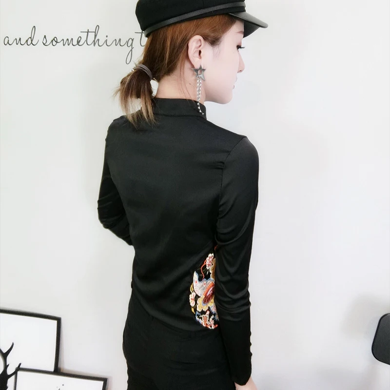 Китайские женские блузки Cheongsam осенние женские винтажные китайские красные Топы свадебные рубашки женские красные рубашки для вечеринок Топы