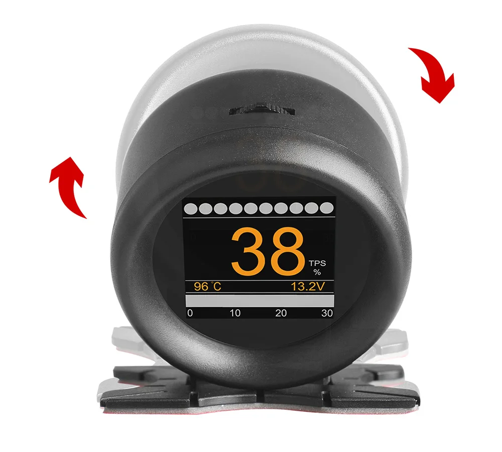 AUTOOL X60 Многофункциональный HUD Дисплей+ OBD2 считыватель кодов цифровой дисплей спидометра напряжения автоматический диагностический инструмент