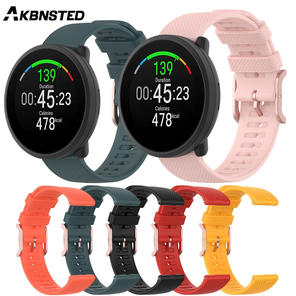AKBNSTED 20 мм цветной мягкий силиконовый спортивный ремешок для Xiaomi Amazfit GTS/GTS 2/Polar