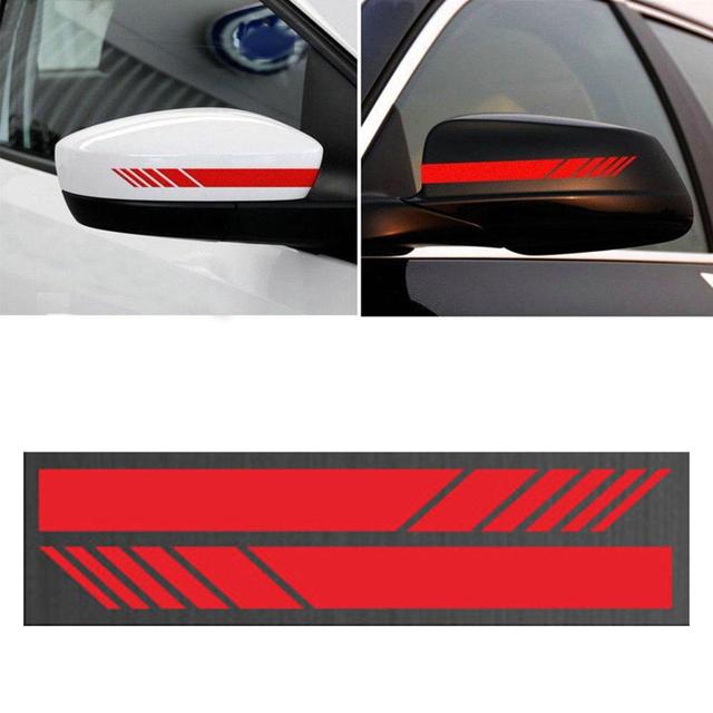 4pcs DIY Car Auto Car Body Sticker Durable UV Resistant Side Decal Stripe Decals SUV Vinyl Graphic Reflective Stickers