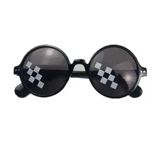 8 Bit Thug Life солнцезащитные очки для мужчин и женщин, Брендовые очки для вечеринки, мозаика, UV400, винтажные очки, унисекс, подарок, игрушка, очки