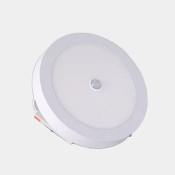 

Led Panel Light Ceiling Lamp PIR Human Body Motion Sensor Induction Downlight AC 220V 6W/12W/18W/24W LED Round Panel