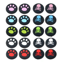 

1000pcs Cat / Skull Print Silicone Joystick Thumbsticks Grip Caps for Dualshock 4 PS4 Pro Slim Controller for XBox One X S