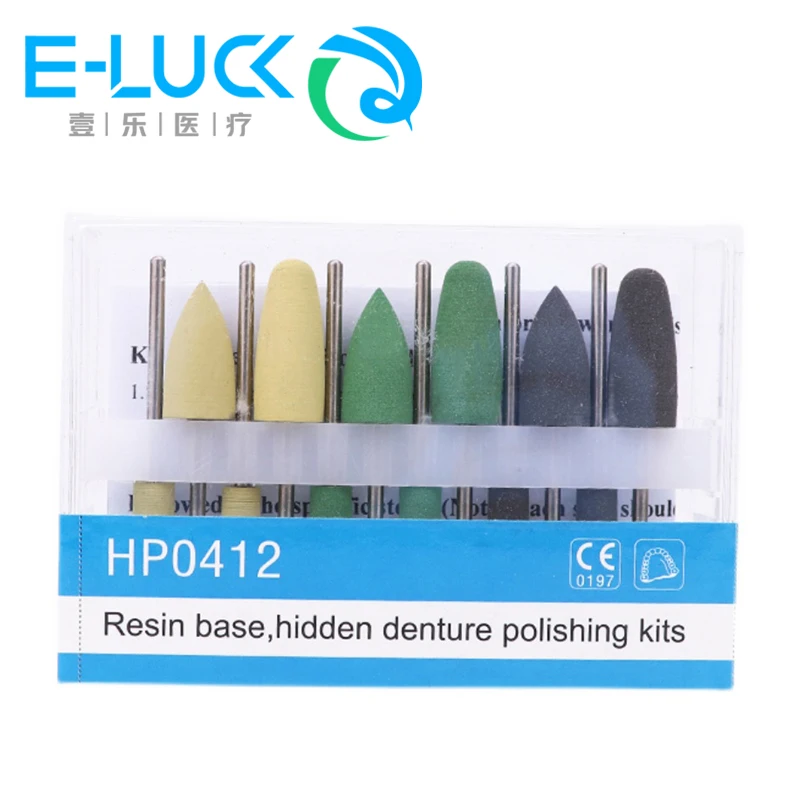 12pcs Dental Composite Polishing Kit Resin Base HP 0412 for Low